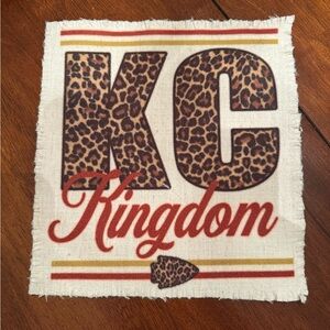 NEW Leopard Print KC Kingdom Shirt Size Patch